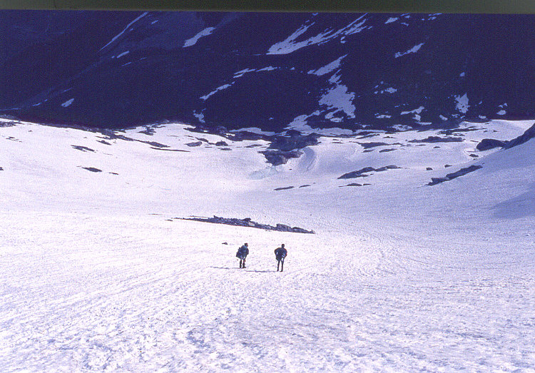 Descente du col