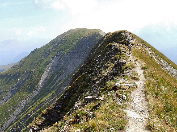 Sur la crête.