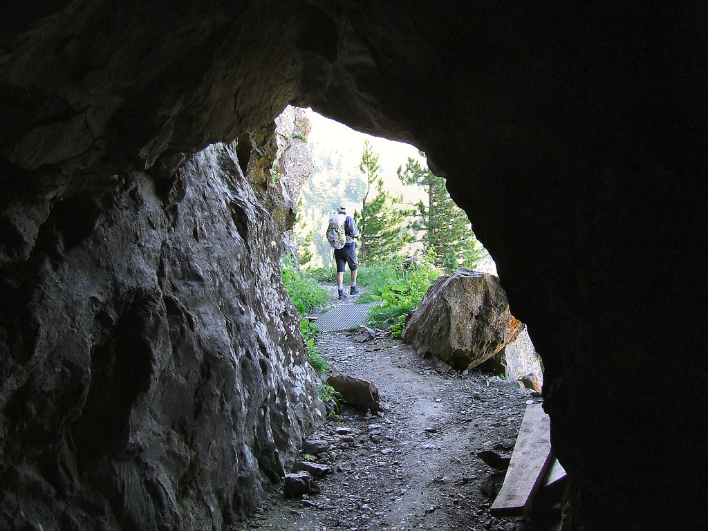 Sur le sentier, avant d’arriver au col d’Hurtière.